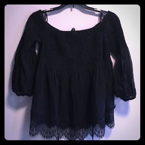 Bebe off the shoulder shirt